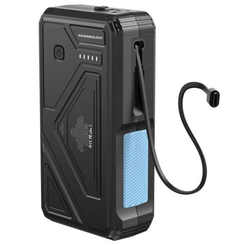 پاوربانک خورشیدی پاورولوژی POWEROLOGY PP077 با ظرفیت 27000 میلی آمپر